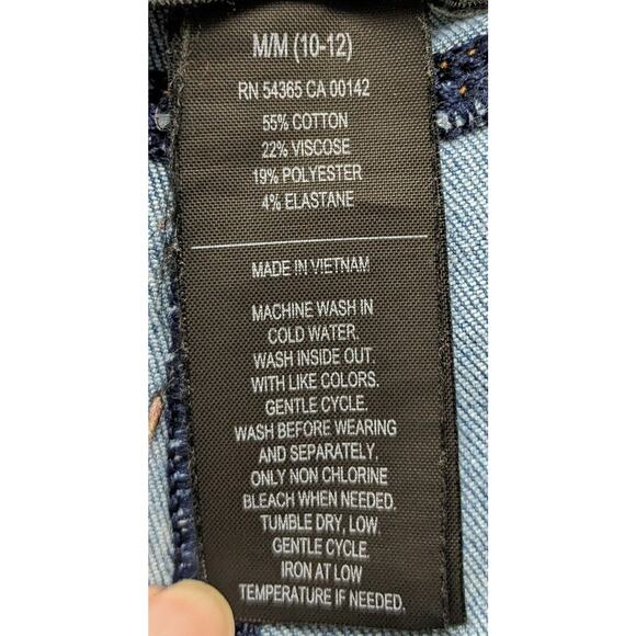 NYGARD Lux Denim 360 Stretch Crop Pantacourt Size M 10-12 - Picture 8 of 10